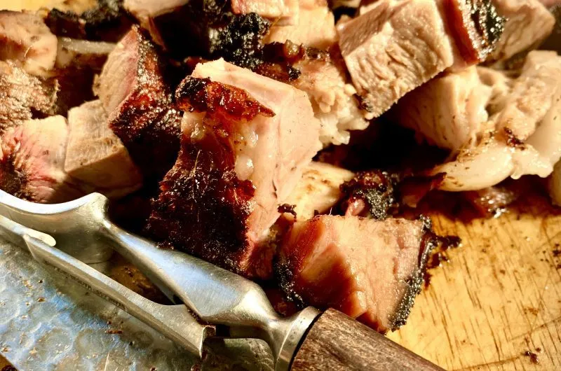 Rum Brined Smoke Roasted Jerk Pork