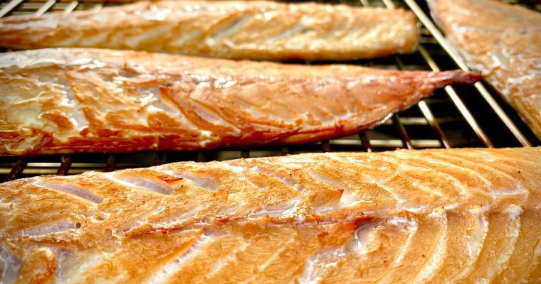 Brown Sugar Brined Hot Smoked Mackerel Fillets