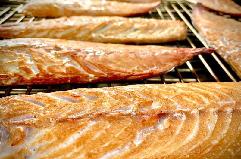 Brown Sugar Brined Hot Smoked Mackerel Fillets