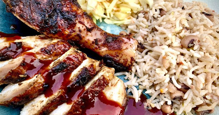 Rum Brined Smoked Jerk Chicken