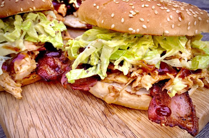 Smoky Barbecue Pulled Chicken Sandwich