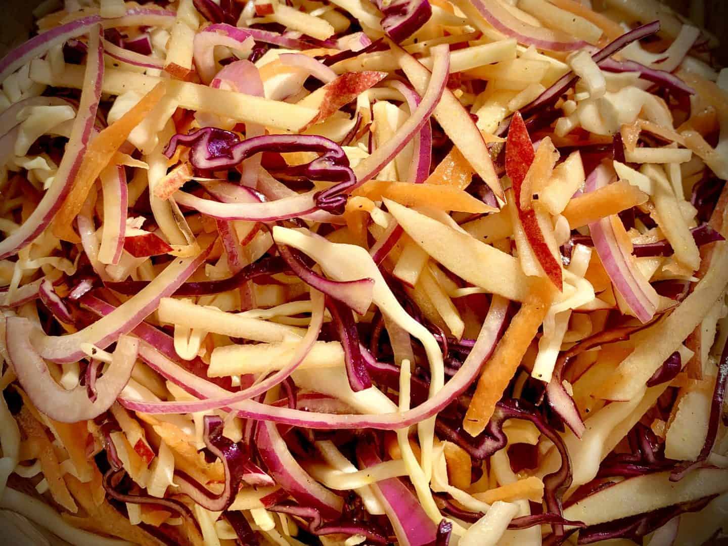 Apple & Hot Mustard Slaw