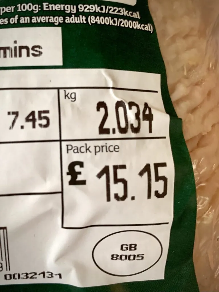 Organic chicken 15.44